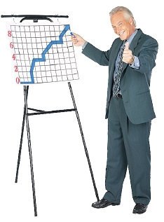 Man with chart